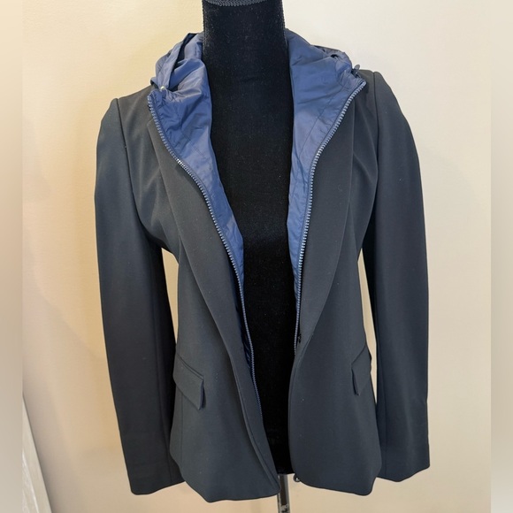 Women’s TORY SPORT Black blazer/navy windbreaker jacket. Size medium - Picture 3 of 10